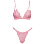 Ensemble Lingerie Sexy Rose Fantasy