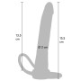 Gode pour Double Pénétration Anal Gear 15x2,5cm