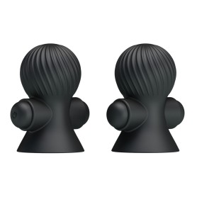 Stimulateur Ventouses à Tétons Vibrantes Nipple Sucker Noir