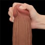 Gode XXL Réaliste avec Testicules Sliding Skin 31x6cm