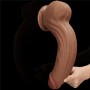 Gode XXL Réaliste avec Testicules Sliding Skin 31x6cm