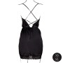 Robe Sexy en Satin Noir Le Désir