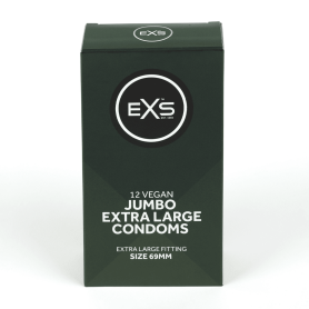Préservatifs XXL Jumbo Extra Large EXS x12