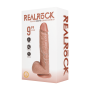 Gode XL Droit Vibrant avec Testicules 23x5cm