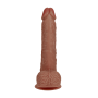 Gode XL Droit Vibrant avec Testicules 23x5cm