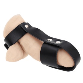 Cage de Chasteté Cuir Noir Kink