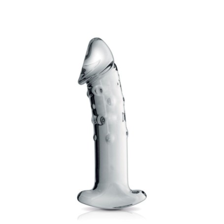 Gode Réaliste en Verre N°3 Glossy 18x4,6cm