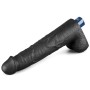 Godemichet Réaliste Vibrant Noir Lovetoy Real Softee 24x5cm