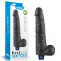 Godemichet Réaliste Vibrant Noir Lovetoy Real Softee 24x5cm