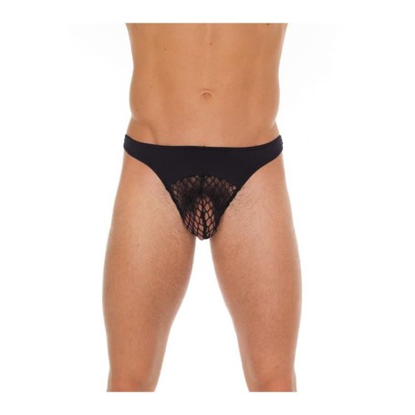 String Homme Résille Noire Amorable