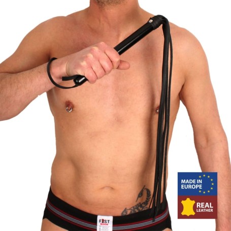 Martinet Lanières en Cuir et Manche en Bois