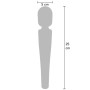 Vibro Wand Caresse Rouge 25cm