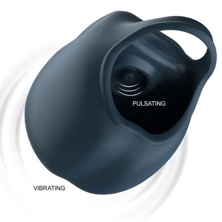Sac à Bourses Vibrant Bronx en silicone avec pulsations et vibrations