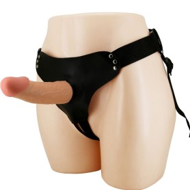 Gode Ceinture Creux STARK 15,5 cm chair porté avec harnais – extension pénis réaliste