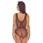 Body érotique en maille noire BS115 de Passion