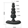 Plug Anal Vibrant Noir Corban 12x3cm