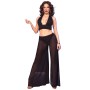 Ensemble Sexy Noir CR-4857 Pantalon et Haut Décolleté