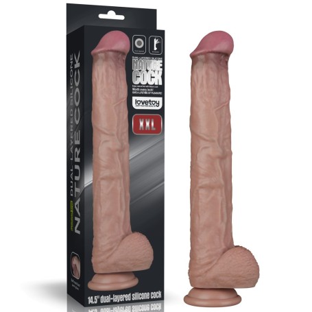 Gode Pénis XXL Extra Long Nature Cock 37x6cm