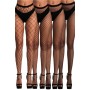 Lot de 4 Collants Sexy en Résille Noire
