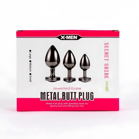 Coffret Plug Anal Diamant Coeur Secret Shine