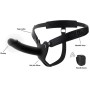 Gode Ceinture Vibrant Creux Inferno Noir 16x4cm