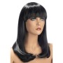 Perruque Femme Longs Cheveux Bruns avec Franges Emma
