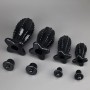 Plug Tunnel Anal Cactus avec Bouchon Noir