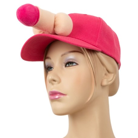 Casquette Humoristique Rose avec Pénis
