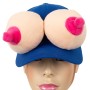 Casquette Humoristique Bleue avec Seins