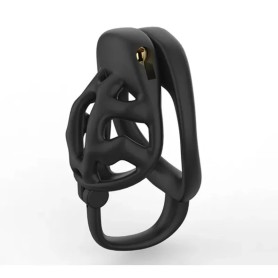 Cage de Chasteté Plastique Extra Courte Noire