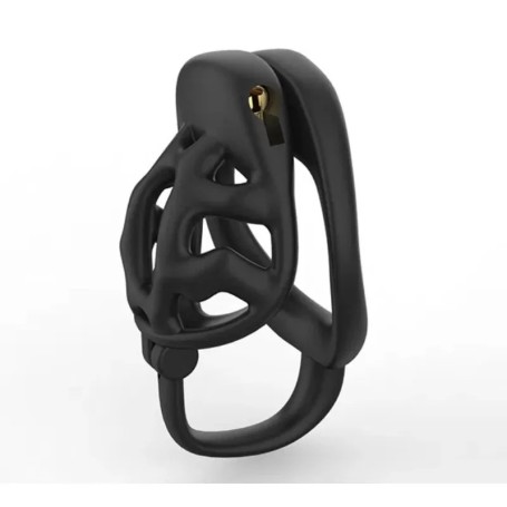 Cage de Chasteté Plastique Extra Courte Noire