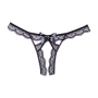 Culotte Ouverte en Dentelle et en Maille Peachy