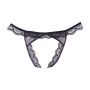 Culotte Ouverte en Dentelle et en Maille Peachy