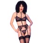 Set Lingerie 4 Pièces Noires Chilirose CR-4852