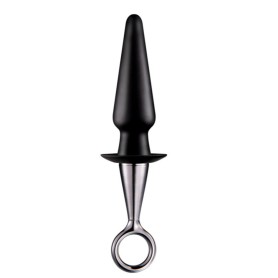 Plug Anal Silicone avec Poignée Anneau 12x3,5cm