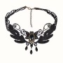 Collier Ras de Cou Dentelle Florale