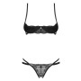 Ensemble Ouvert Lingerie Noire Nutris Obsessive