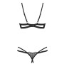 Ensemble Ouvert Lingerie Noire Nutris Obsessive