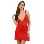 Robe Rouge Sexy avec Dentelle et Laçage