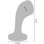 Plug Anal Vibrant Bullshead 12x4,5cm