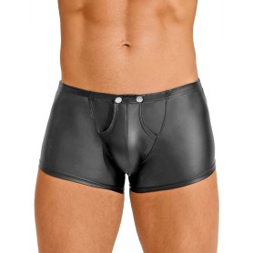Boxer Homme Effet Cuir Ouvrable Devant