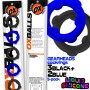 Pack de 5 Anneaux Péniens GearHeads Spinner Noir-Bleu