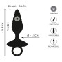 Plug Anal Vibrant Twisted Anos 15x3,4cm
