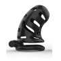 Cage De Chasteté Plastique Longue Hollow Noir