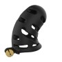 Cage De Chasteté Plastique Longue Hollow Noir