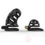 Cage De Chasteté Plastique Longue Hollow Noir