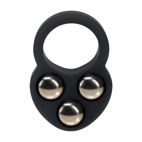 Cockring Silicone Lourd Lesté Triple Ball 190g