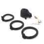 Cage de Chasteté Plastique Sissy Noir 4x4,5cm