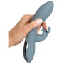 Vibromasseur Rabbit Silicone Velina Bleu