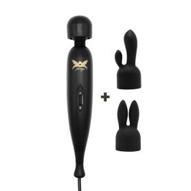 Vibro Wand Pixey Turbo Black avec Accessoires